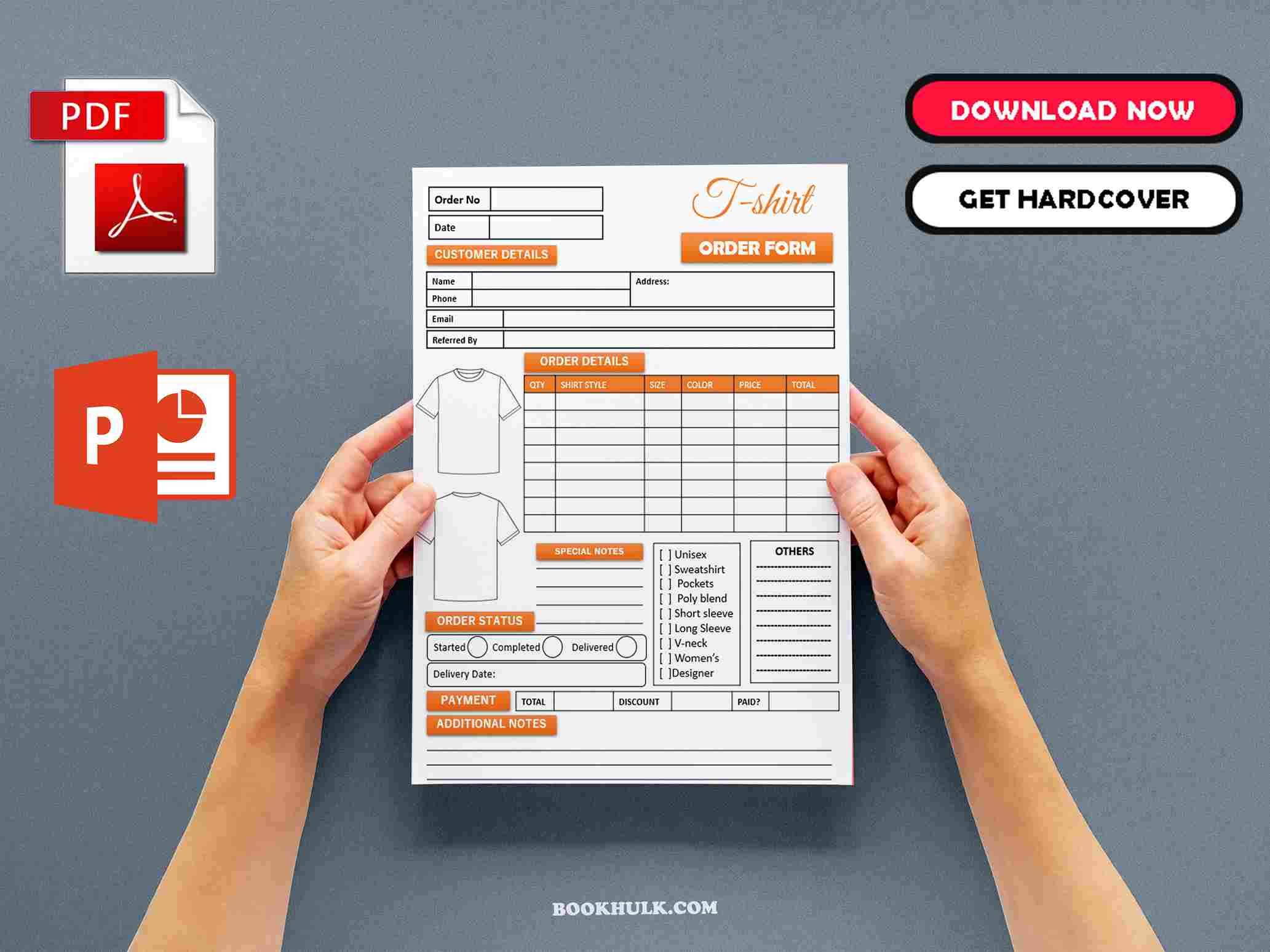 T-Shirt Order Form Template 